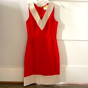 Kate Spade v-neck linen/cotton dress, size 2
